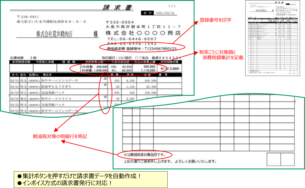 請求書画面